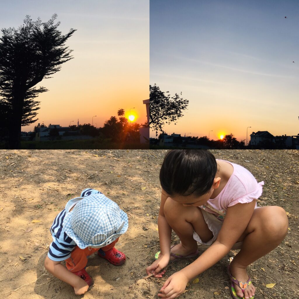 Under the sky, My kids